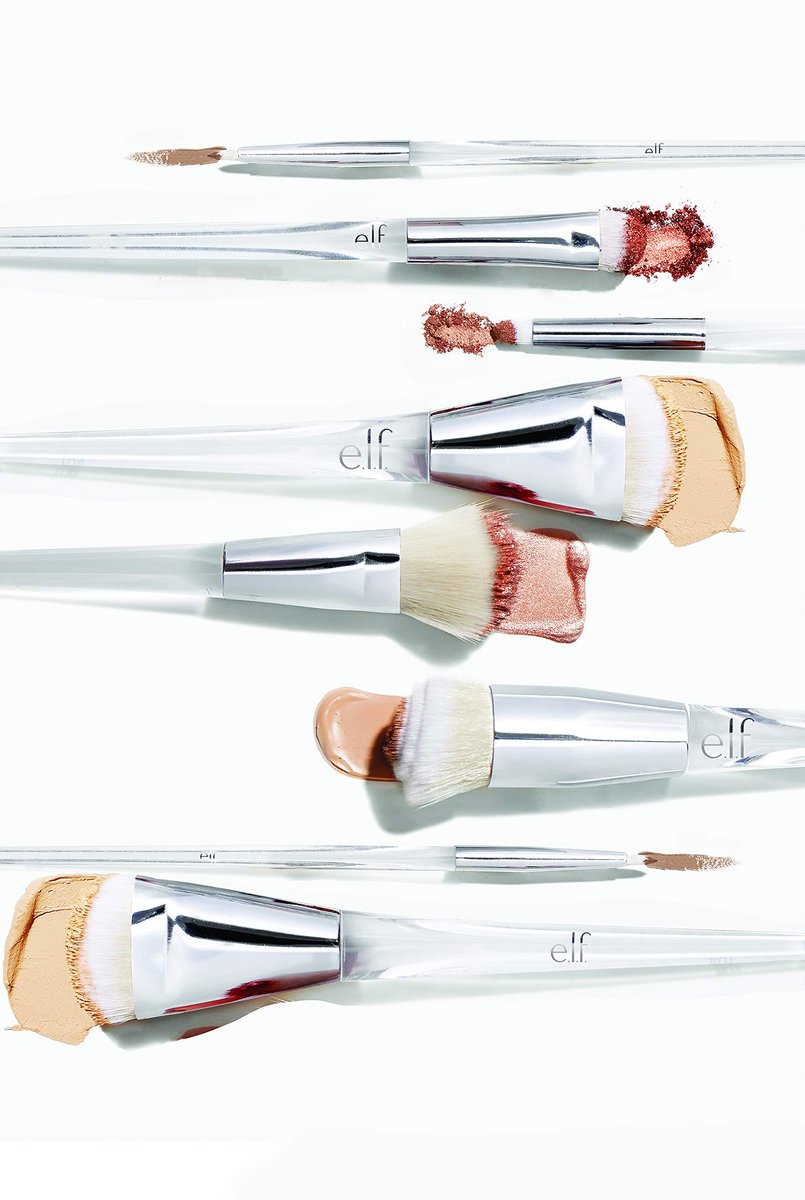 e.l.f. Precision Swirl Foundation Brush - Blends Liquid Foundation Smoothly, Triangular Handle for Control, Vegan & Cruelty-Free BestDealFocus