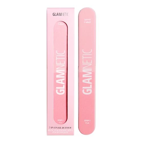 Glamnetic 7-in-1 Nail Buffer: All-in-One Nail Buffing Block for Filing, Shaping, Smoothing & Polishing